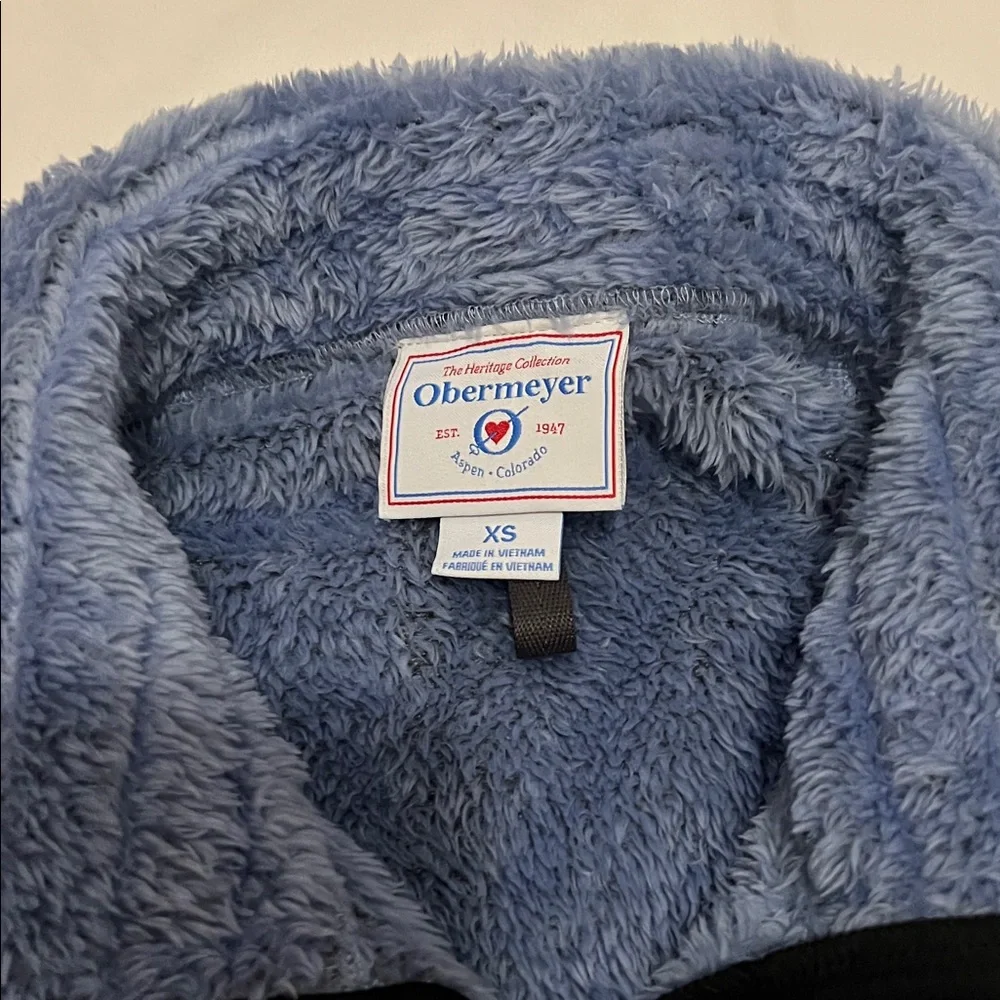 Obermeyer Soft Blue Fleece Jacket Vail limited Edition heritage collection. XS - Picture 2 of 6